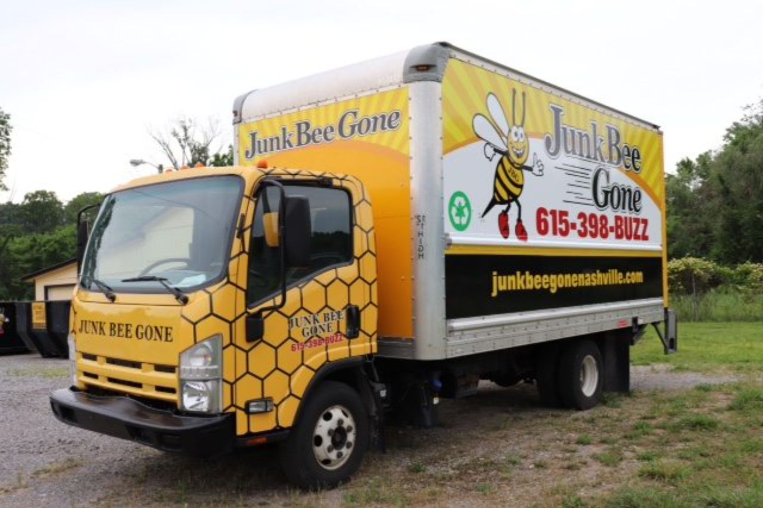 junk bee gone junk removal truck